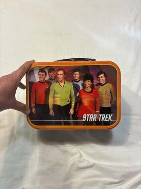Star Trek The Original Series 2009 Large Tin Tote Beam Me Up Lunch Box
